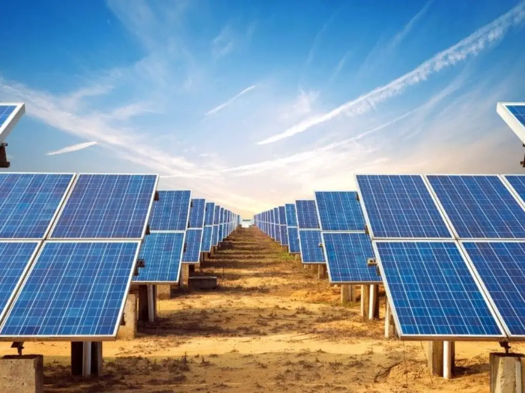 solar panels generate renewable electricity from sunlight