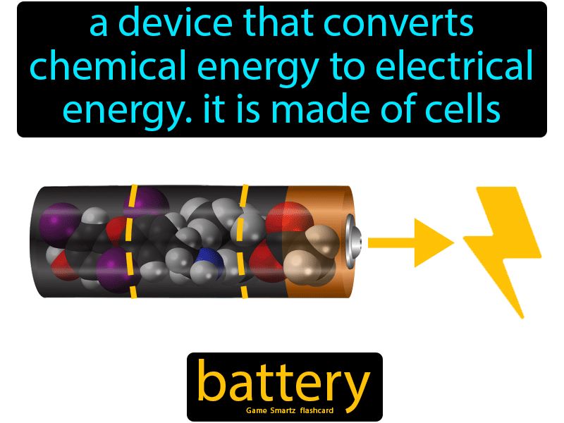 batteries convert chemical energy to electricity