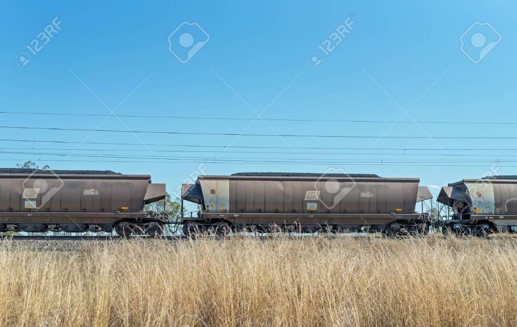 coal train transporting coal in queensland