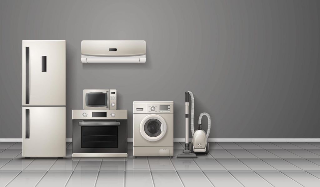 electricity powers major home appliances like refrigerators, washers, dryers and air conditioners