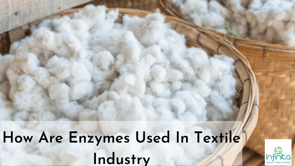 enzymes breaking down fibers in the textile manufacturing process