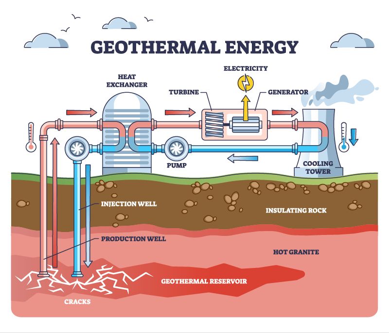 geothermal energy provides energy independence by using domestic renewable heat sources