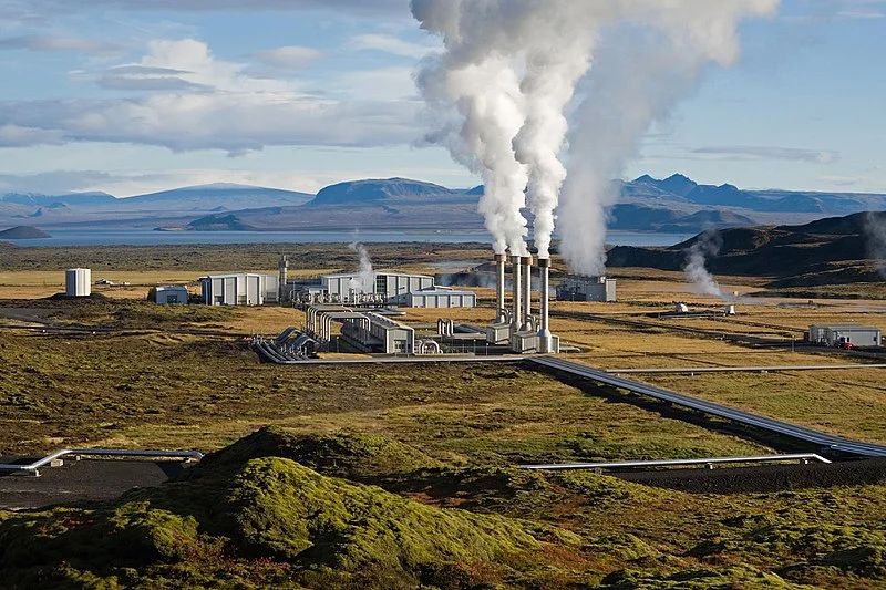 geothermal power plant generating renewable energy
