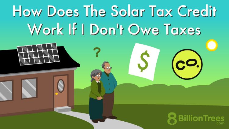 How does the solar tax credit work if I don't owe taxes?