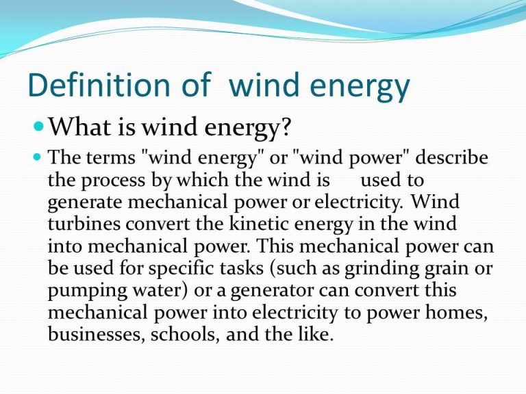 How Would You Describe The Power Of Wind?