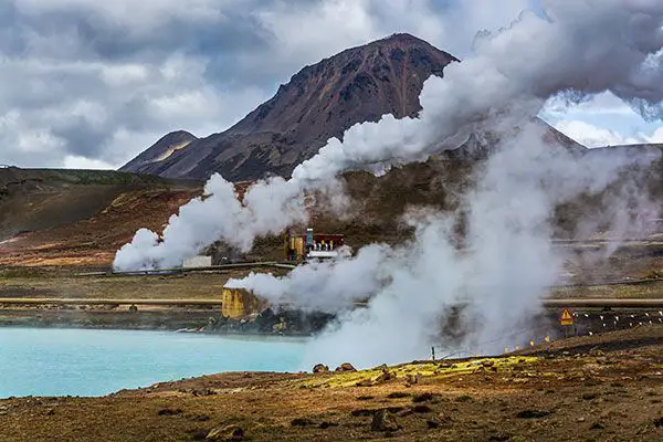 iceland generates 73% of its electricity from geothermal sources and uses geothermal energy to heat 90% of households
