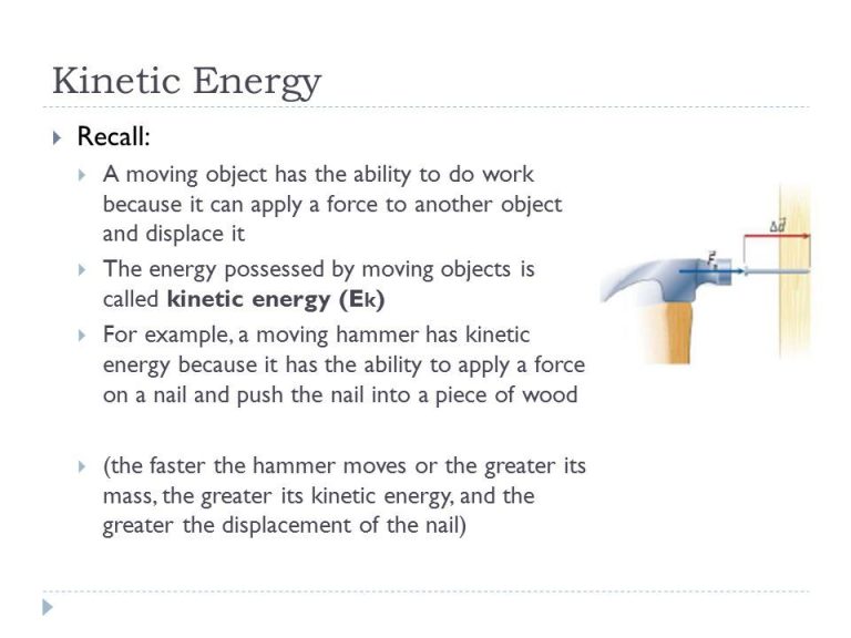 What Is Energy On The Move Called?