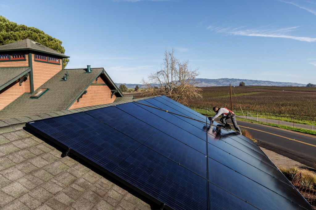 rooftop solar panels provide homeowners with clean, renewable electricity