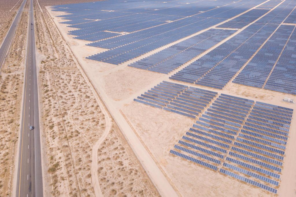 solar panels in california desert