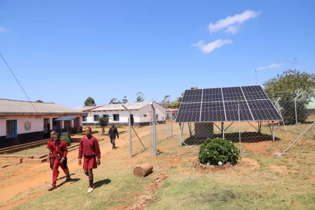 solar panels in rural zimbabwe