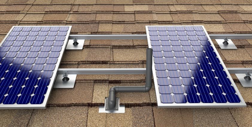 solar panels installed on a roof