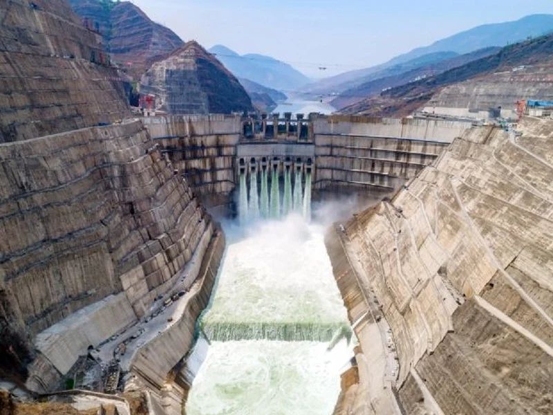 the baihetan dam in china is the second largest hydroelectric power station in the world.