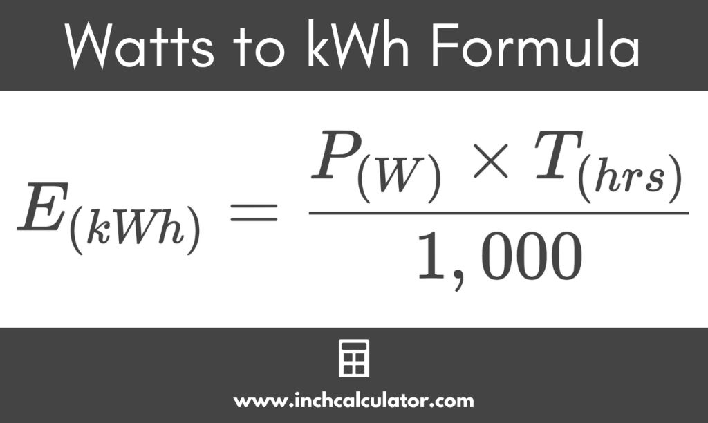 to convert watts to kilowatts, divide watts by 1000.