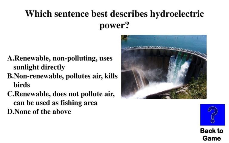 What Is A Sentence That Has Hydropower In It?