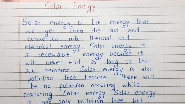 What Is Solar Energy In Essay?