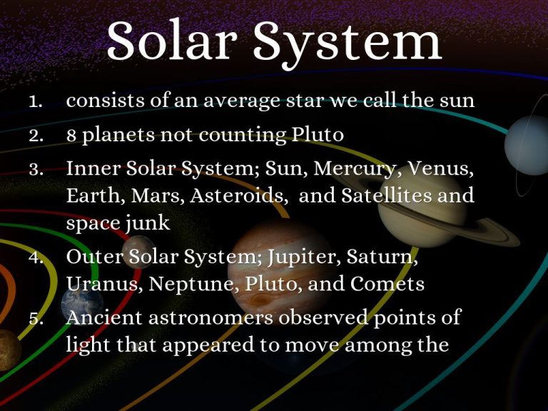 What Is Solar System 5 Points?