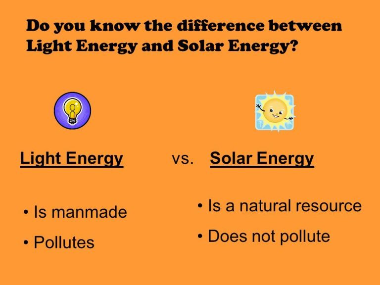 What Is The Difference Between Solar And Light?