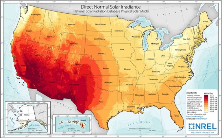 Where In The Us Is Solar Energy Most Plentiful?