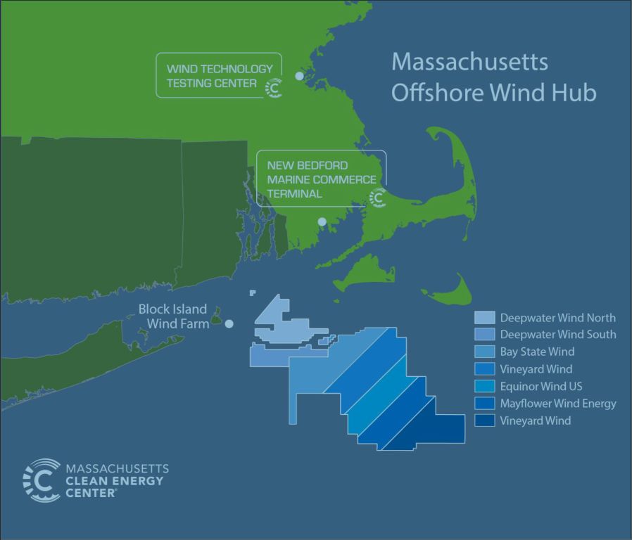Where is the wind farm in Massachusetts?