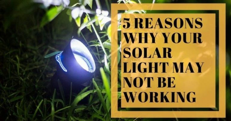 Why Does Solar Lights Stop Working?