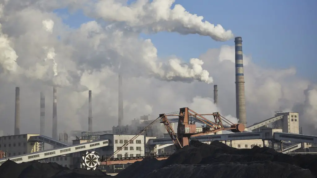carbon dioxide emissions from factories
