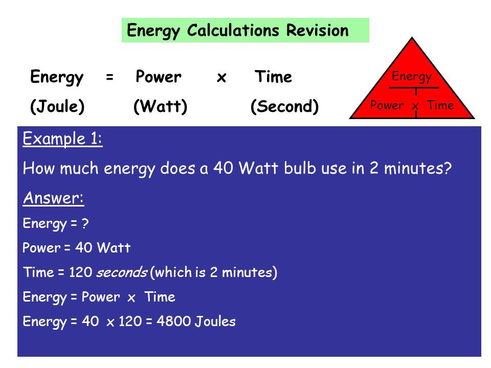 equation relating power in watts to work in joules over time in seconds