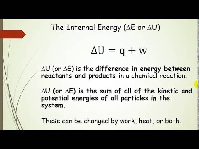 first law of thermodynamics relates heat, work and energy