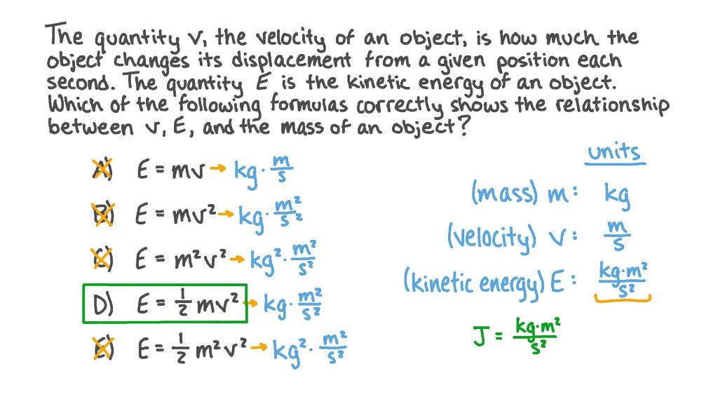 formula for kinetic energy