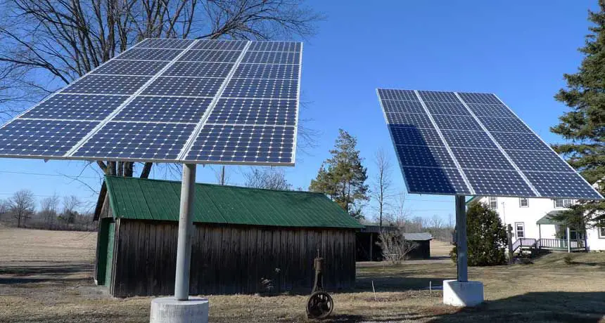 photovoltaics convert sunlight into electricity using solar panels.