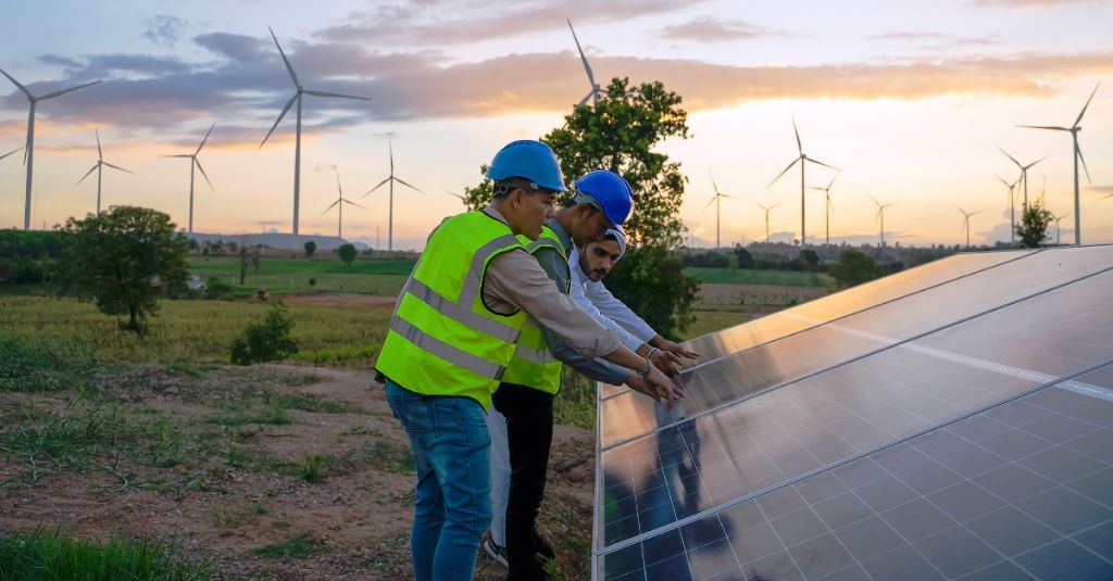 renewable energy transition creates jobs in manufacturing and construction