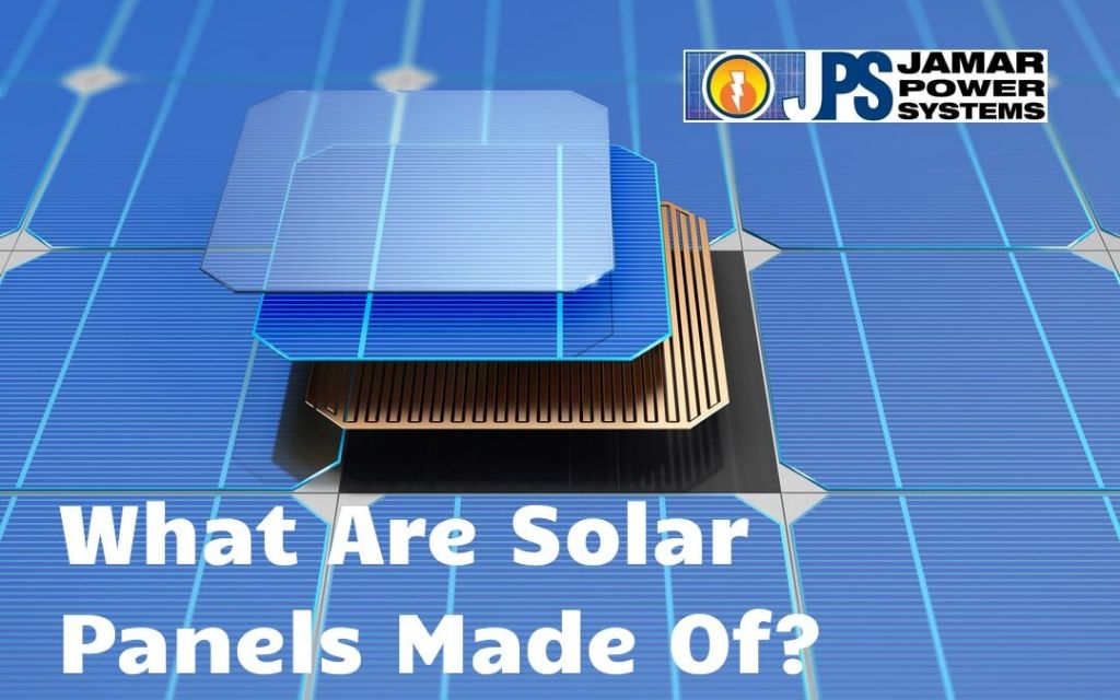 solar cells are primarily made from abundant silicon which can be recycled.