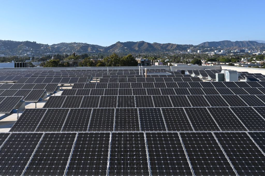 solar panels on a roof provide energy independence by generating heat without relying on utility infrastructure.