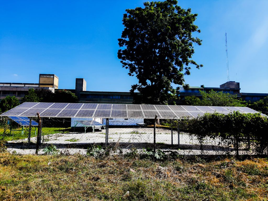 solar panels transform sunlight into electricity.