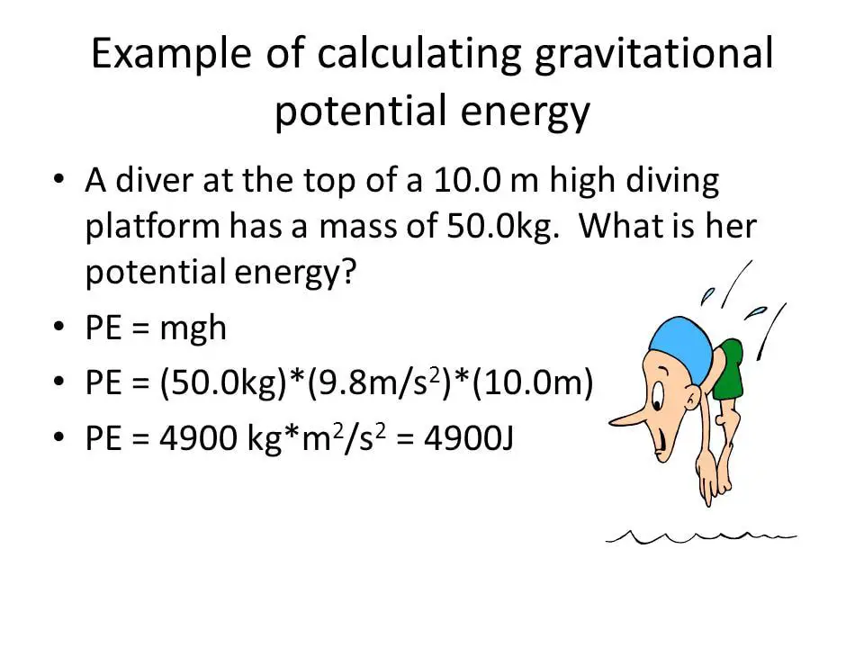 steps for calculating potential energy