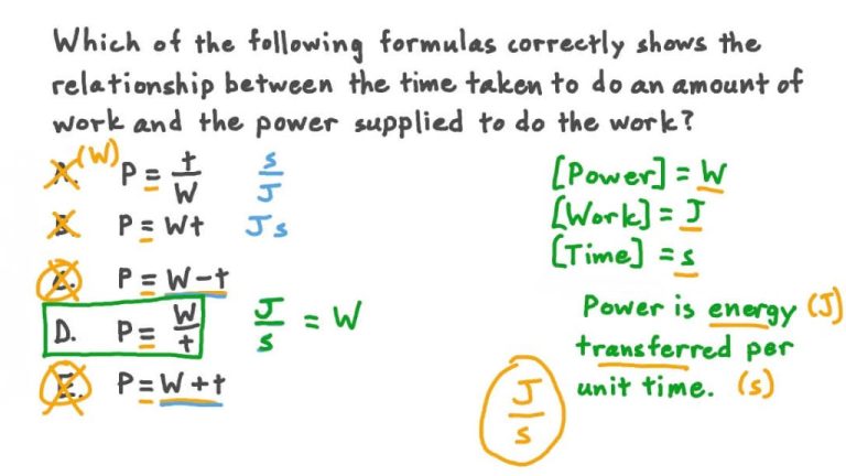 What Are The 3 Formulas For Power?
