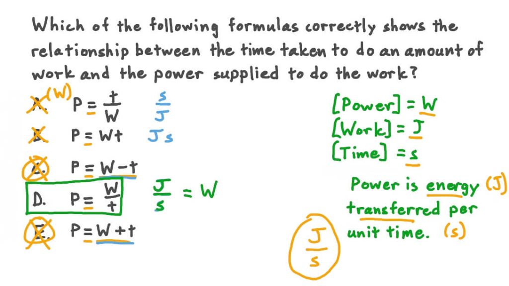 the physics power formula relates power to the rate of energy transfer per unit time.