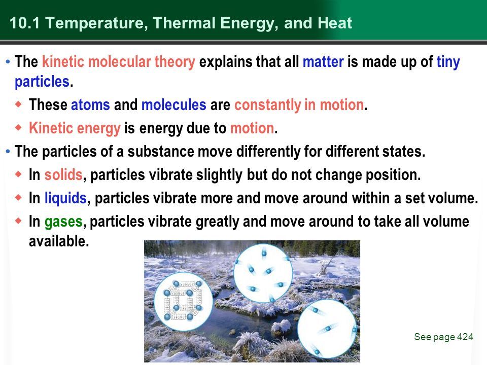 thermal energy arises from the kinetic motion and vibrations of atoms and molecules.