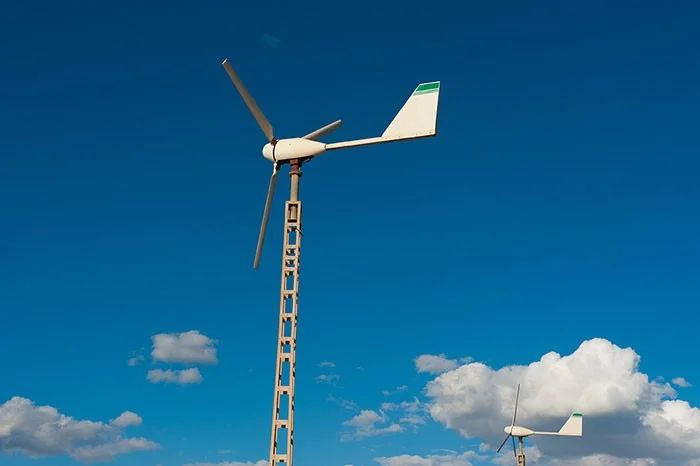 wind turbines convert wind energy into electricity without batteries